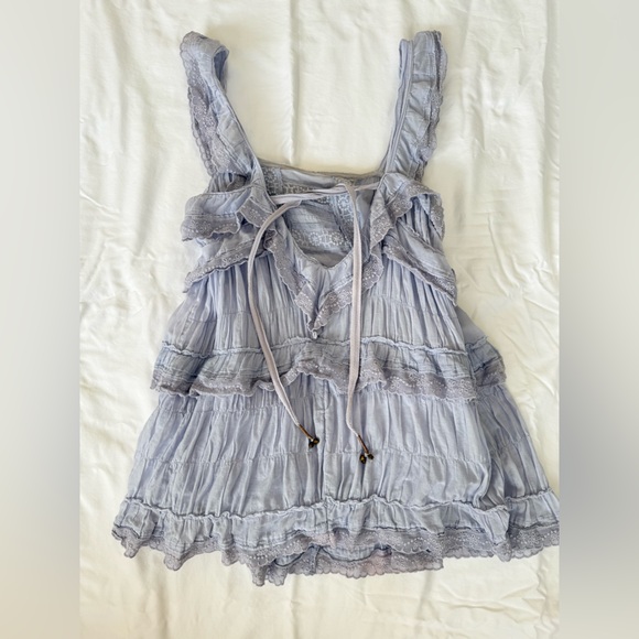 FREE PEOPLE TIERED AND TRUE ROMPER mini dress - Picture 4 of 5